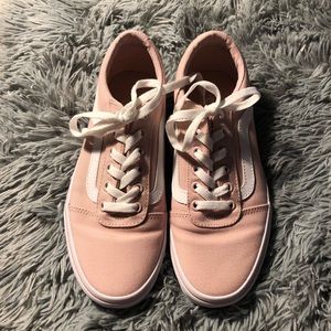 Blush low top vans